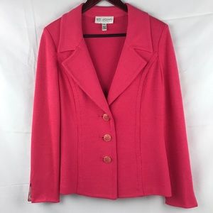 St John Collection Pink Santana Knit Blazer